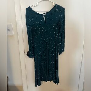 Apt. 9 Dark Teal Long Sleeve Dress